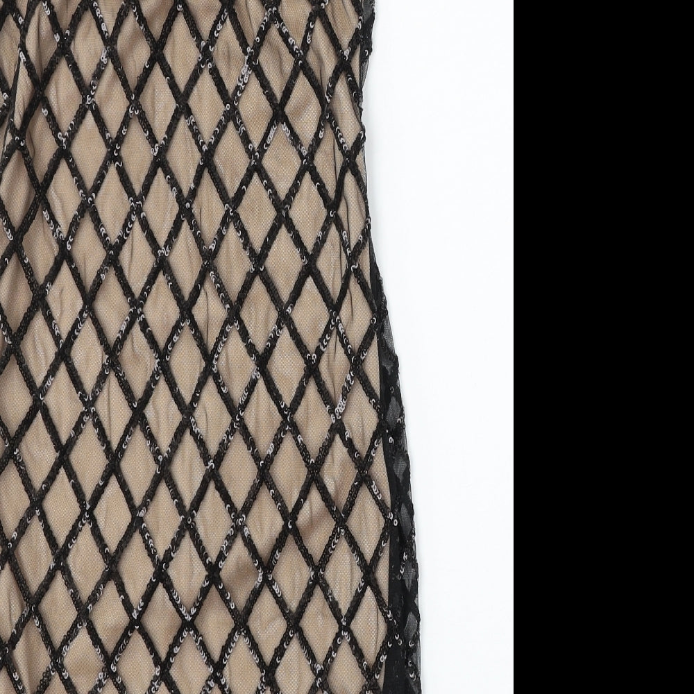 In the Style Womens Black  Polyester Bodycon  Size 10  Round Neck