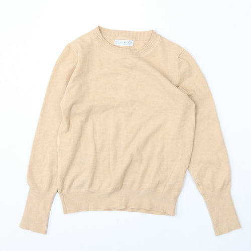 Primark Womens Pink Round Neck  Polyester Pullover Jumper Size XS