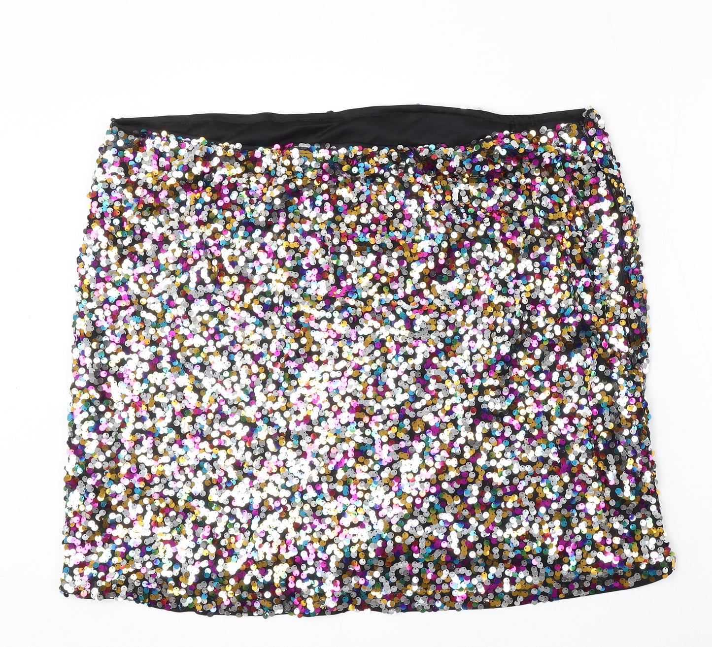 SheIn Womens Multicoloured  Polyester Straight & Pencil Skirt Size 44 in