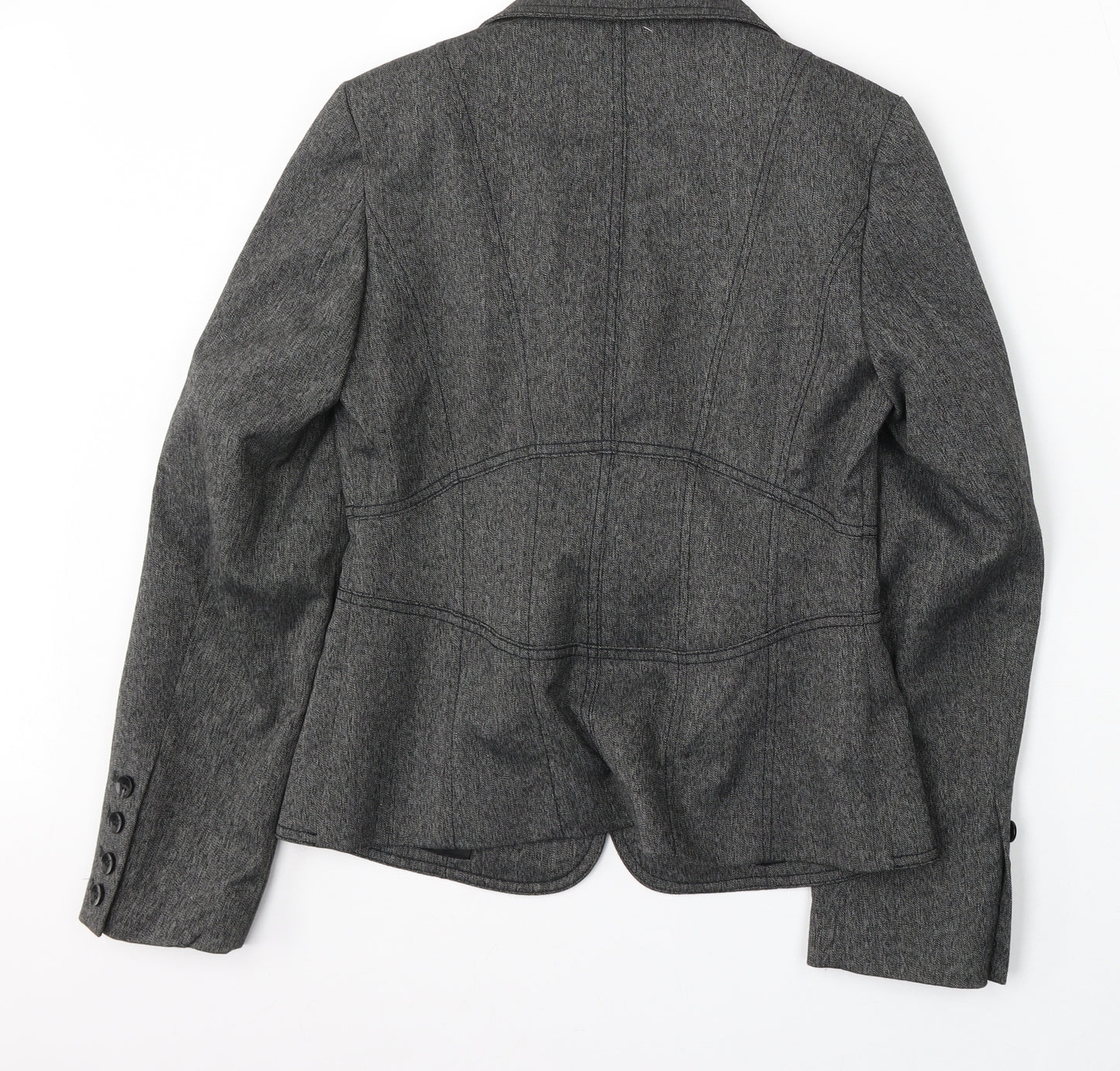 NEXT Womens Grey  Polyester Jacket Suit Size 10