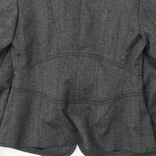 NEXT Womens Grey  Polyester Jacket Suit Size 10