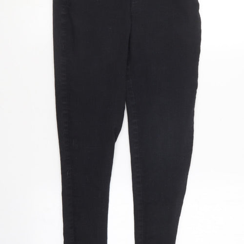 Dorothy Perkins Womens Black  Cotton Skinny Jeans Size 10 L28 in Regular