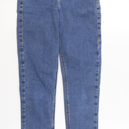 Preworn Womens Blue  Cotton Skinny Jeans Size 25 in L30 in Regular