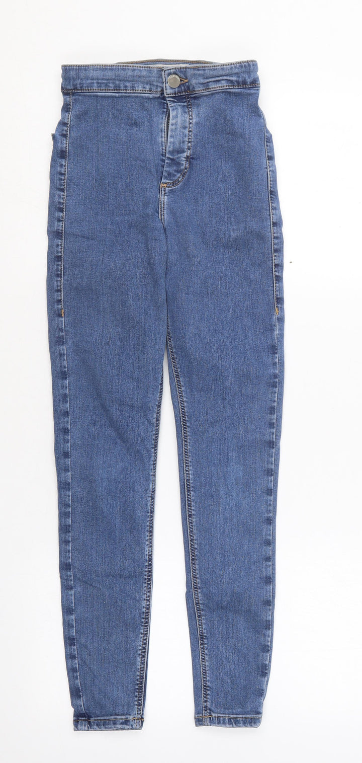Preworn Womens Blue Cotton Skinny Jeans Size 25 in L30 in Regular