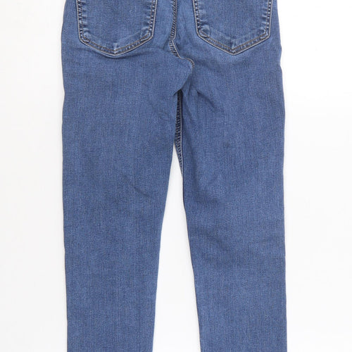 Preworn Womens Blue  Cotton Skinny Jeans Size 25 in L30 in Regular