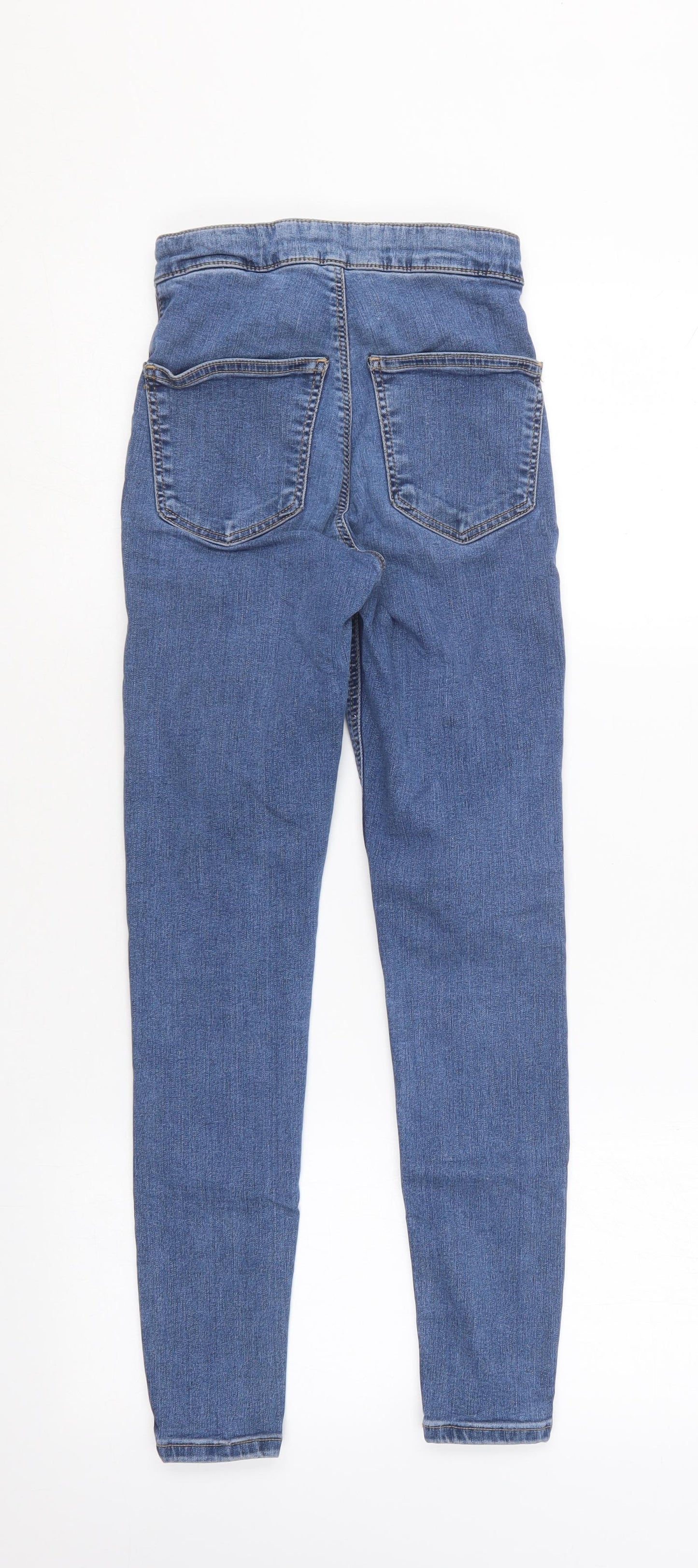 Preworn Womens Blue  Cotton Skinny Jeans Size 25 in L30 in Regular