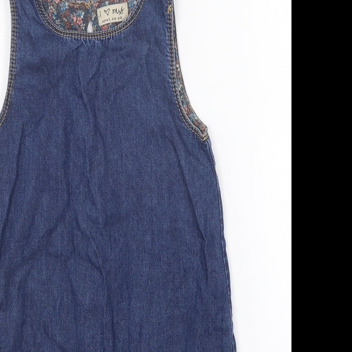 NEXT Girls Blue  Cotton Shift  Size 2-3 Years  Round Neck