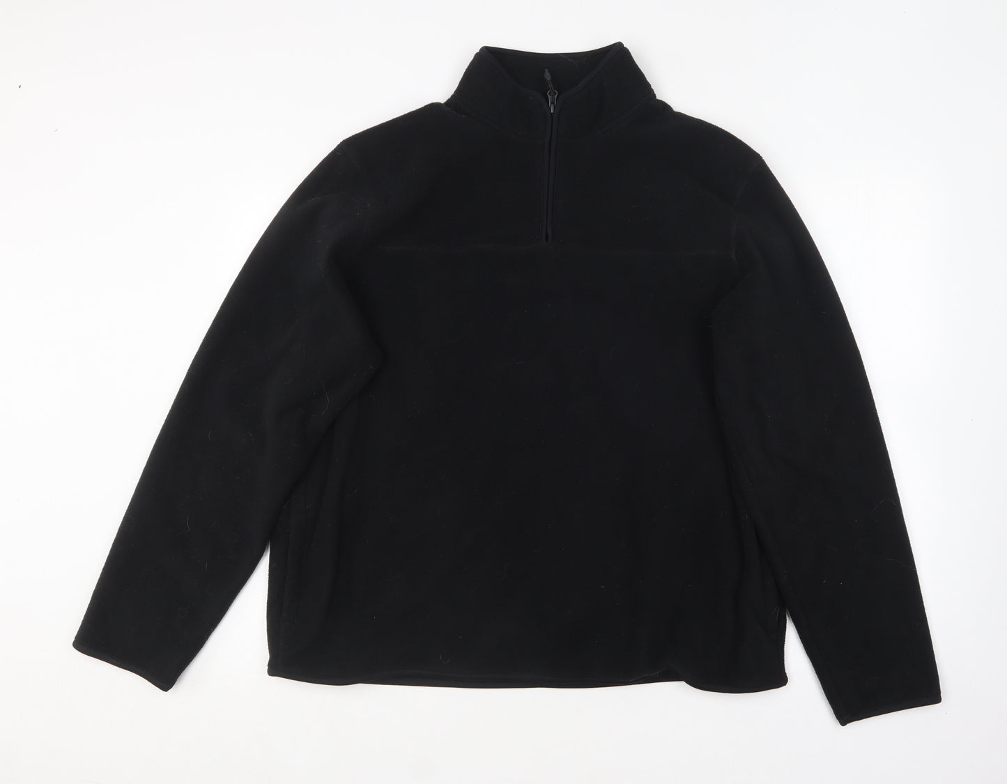 Marks and Spencer Mens Black  Polyester Pullover Sweatshirt Size XL