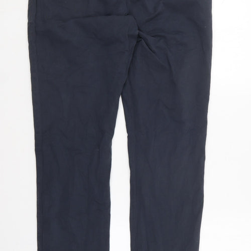White Label Womens Blue  Cotton Chino Trousers Size 34 in L29 in Regular