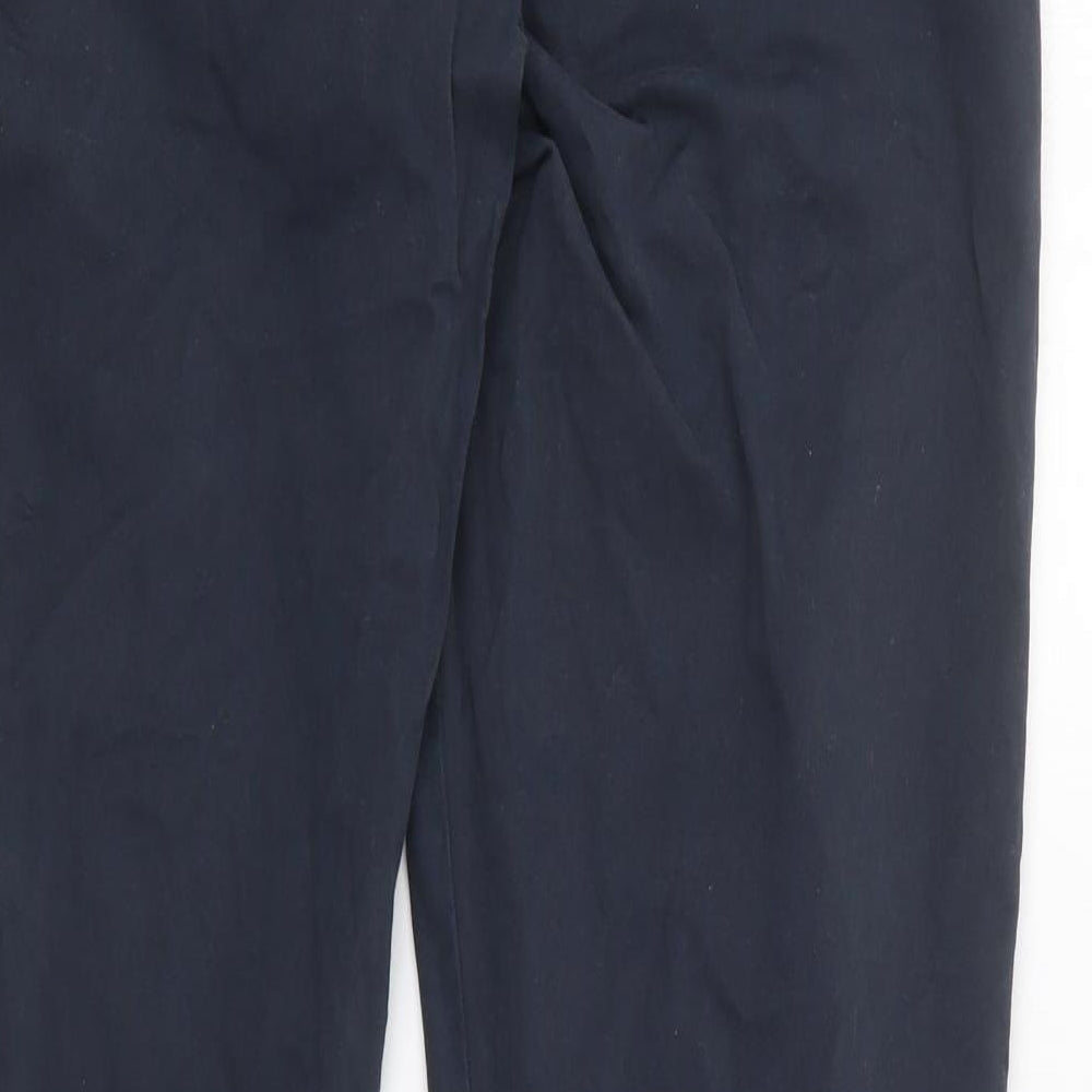 White Label Womens Blue  Cotton Chino Trousers Size 34 in L29 in Regular