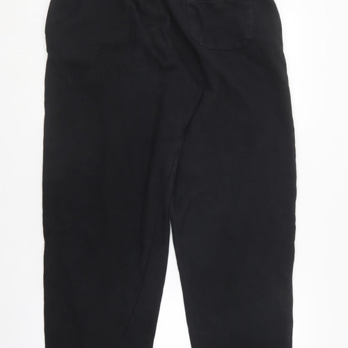 Cedar Wood State Womens Black  Cotton Jogger Trousers Size XL L27 in Regular
