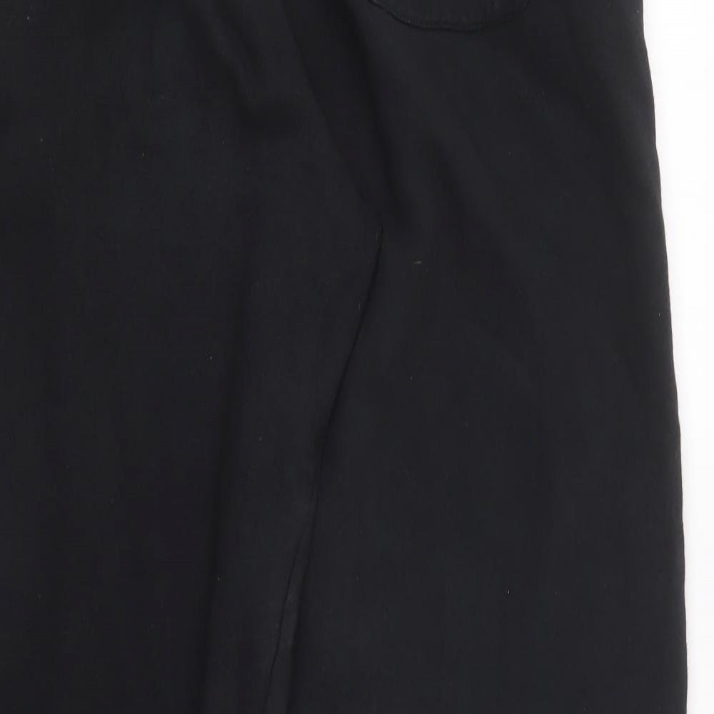Cedar Wood State Womens Black  Cotton Jogger Trousers Size XL L27 in Regular