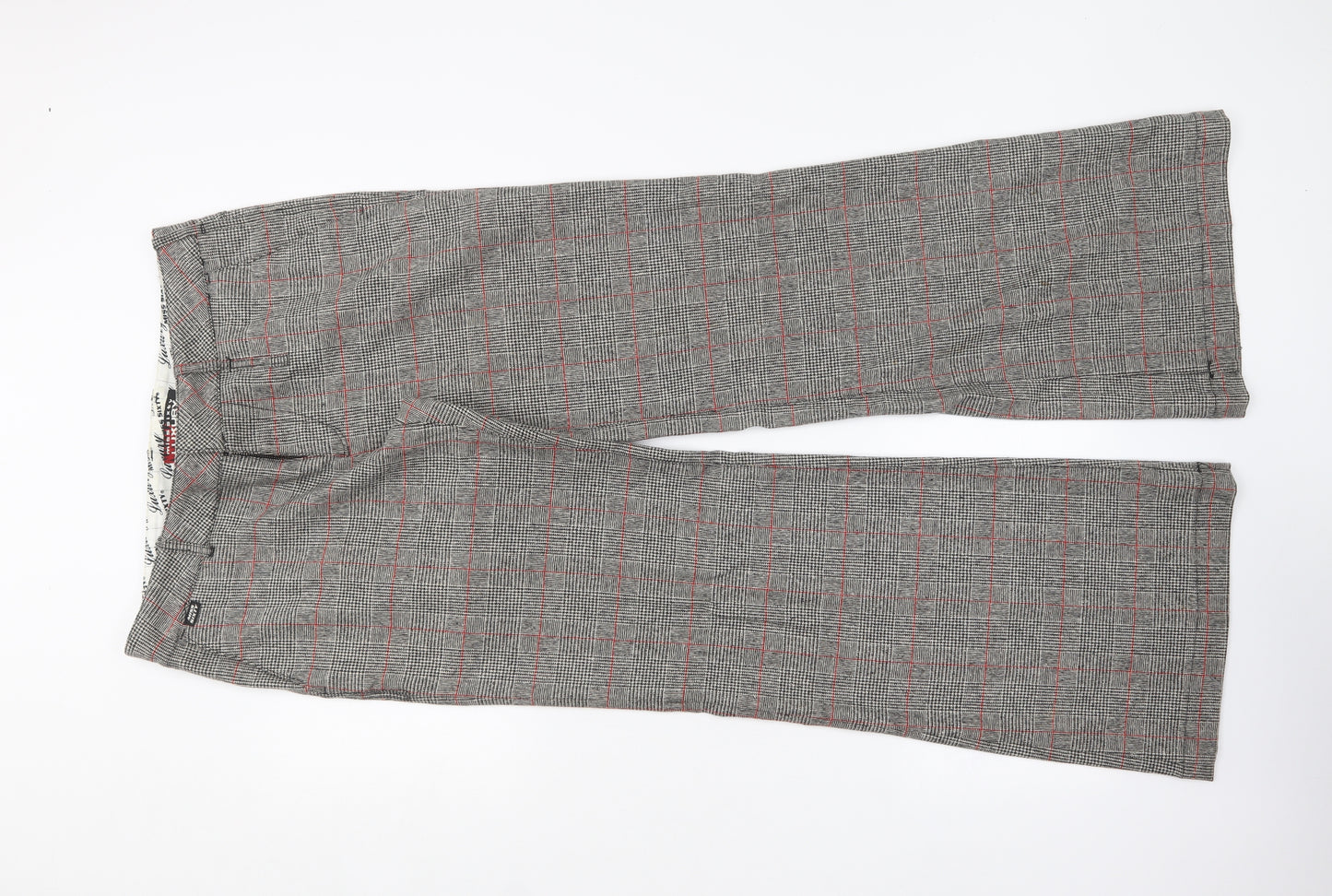 Miss Sixty Womens Black Houndstooth Polyester Trousers  Size 32 in L33 in Regular