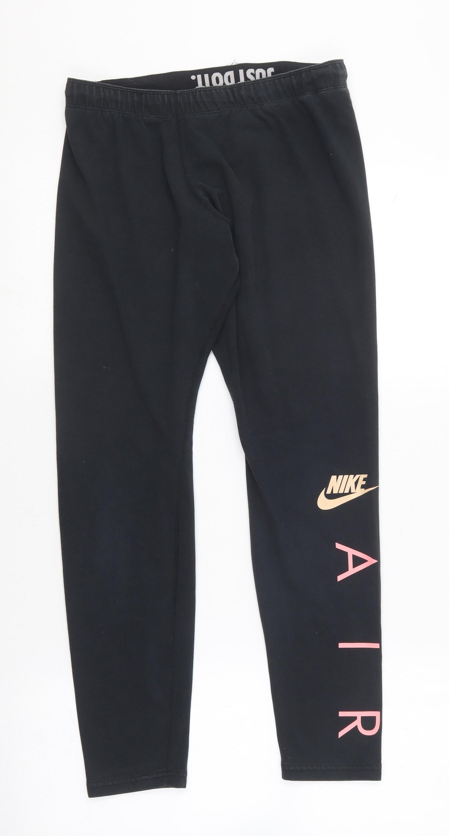 Nike Womens Blue  Cotton Compression Leggings Size L L26 in Regular