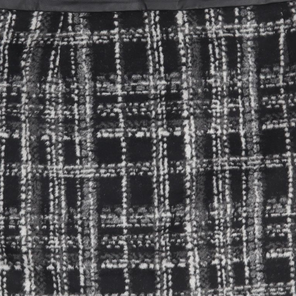 F&F Womens Black Plaid Polyester Mini Skirt Size 20