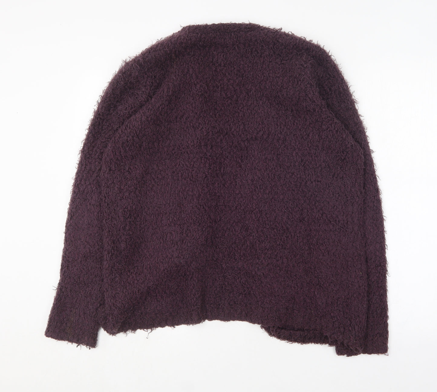 F&F Girls Purple V-Neck  Polyester Cardigan Jumper Size 13-14 Years