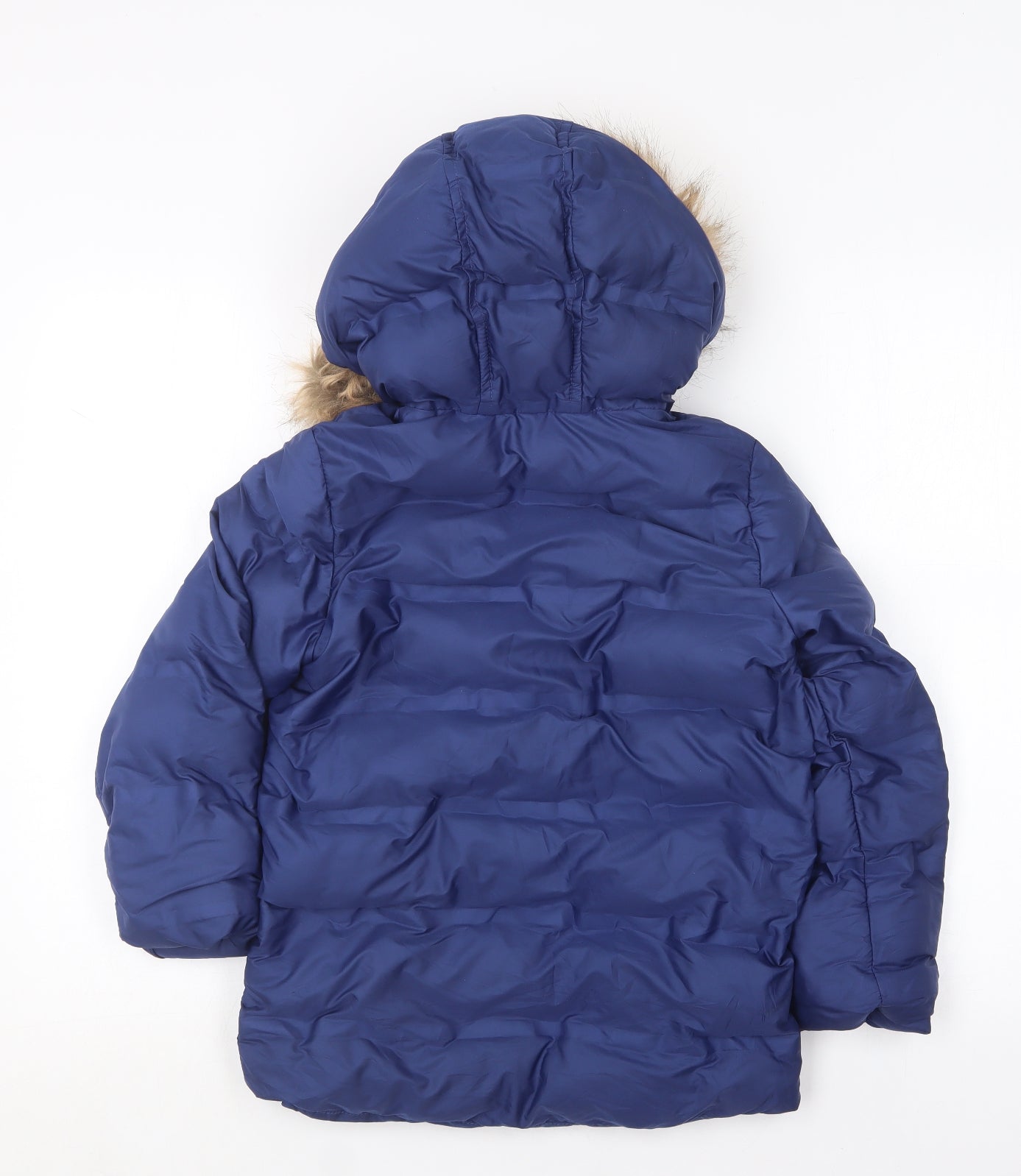 Marks and Spencer Boys Blue   Puffer Jacket Coat Size 7-8 Years