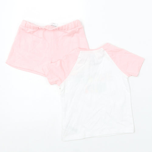 F&F Baby Pink Solid Cotton Cami Pyjama Set Size 6-9 Months   - Daddy's Girl