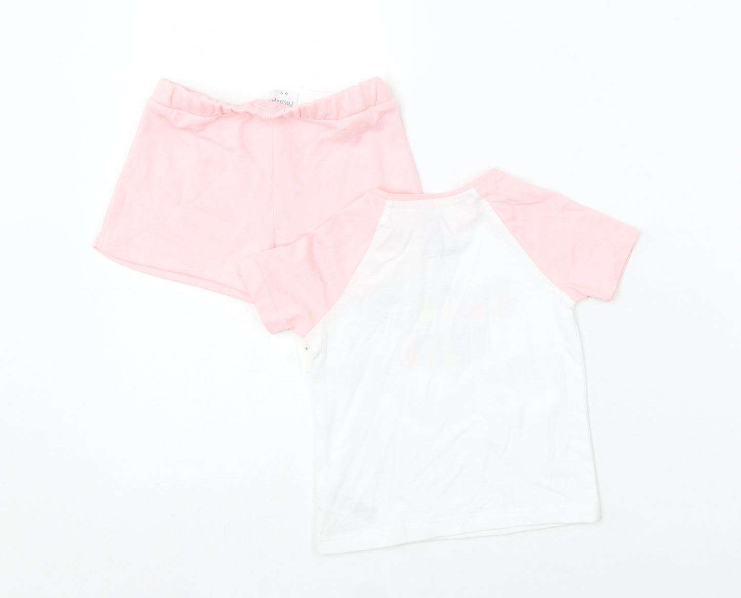 F&F Baby Pink Solid Cotton Cami Pyjama Set Size 6-9 Months   - Daddy's Girl