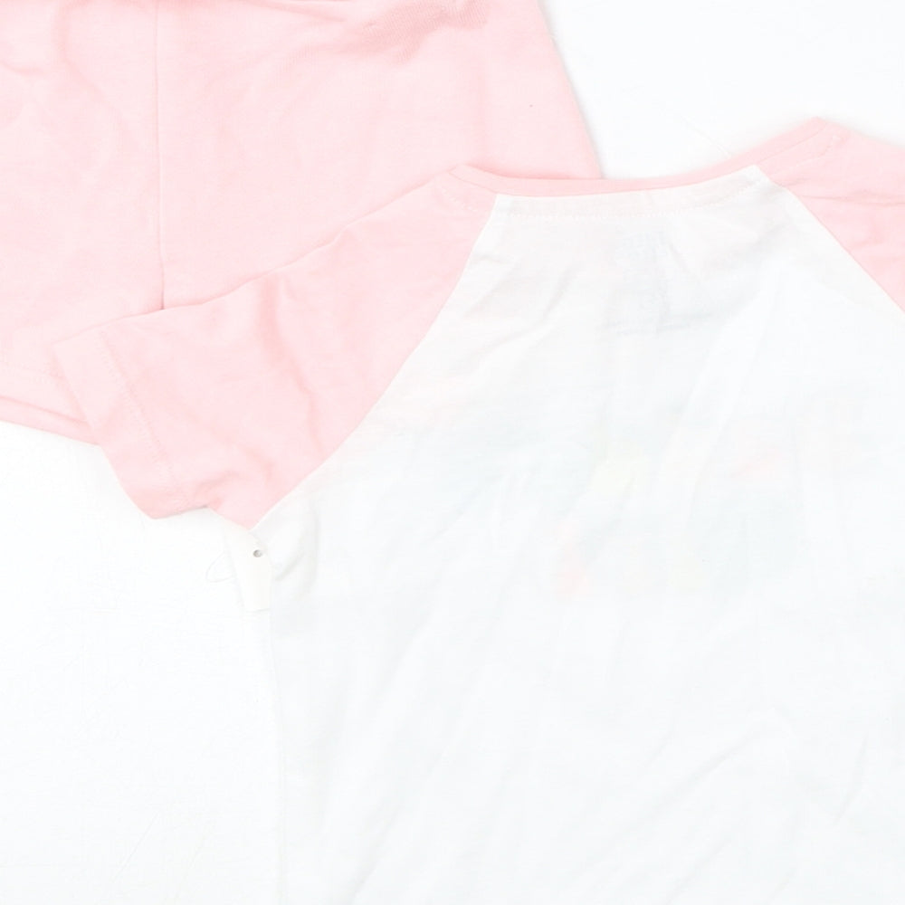 F&F Baby Pink Solid Cotton Cami Pyjama Set Size 6-9 Months   - Daddy's Girl