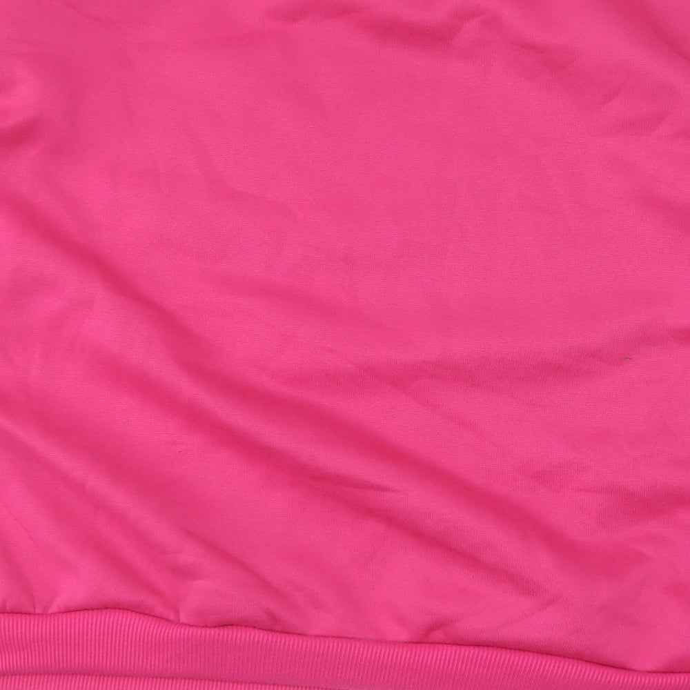 SheIn Womens Pink Round Neck  Polyester Pullover Jumper Size 2XL
