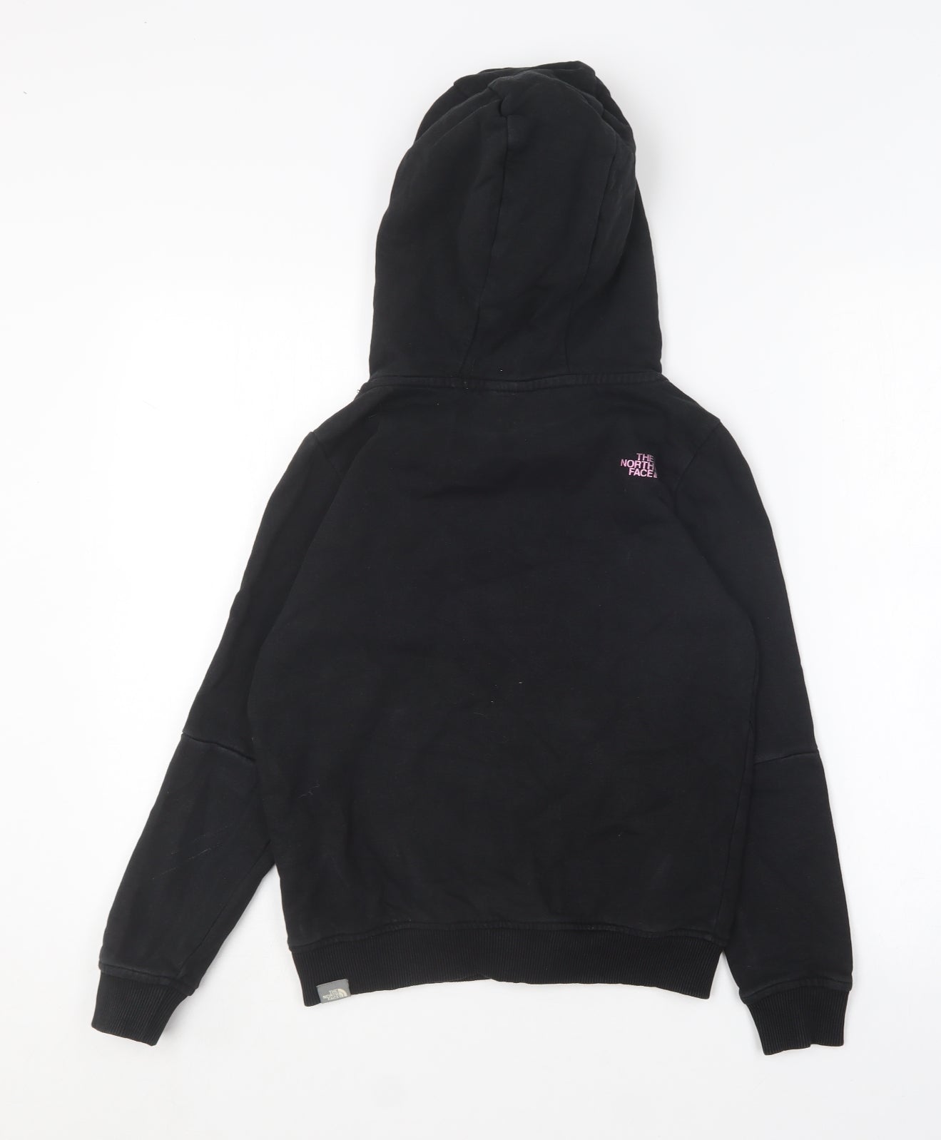 The North Face Girls Black  Cotton Pullover Hoodie Size M