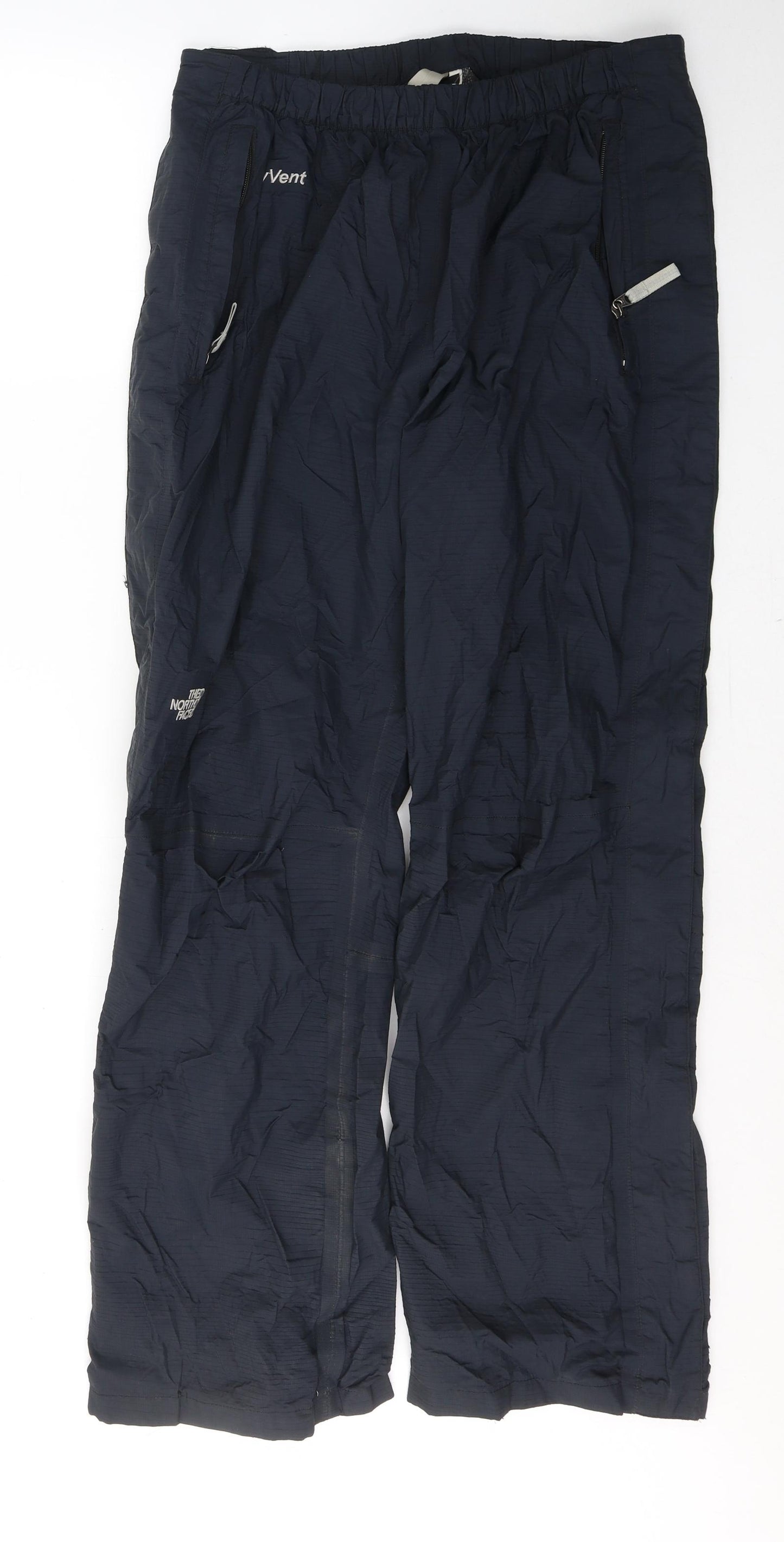 The North Face Mens Black  Polyester Track Pants Trousers Size L L29 in Regular Pullover