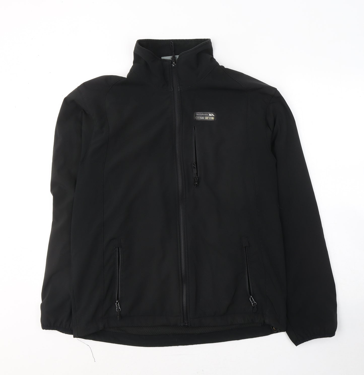 Trespass Mens Black   Rain Coat Coat Size S  Zip