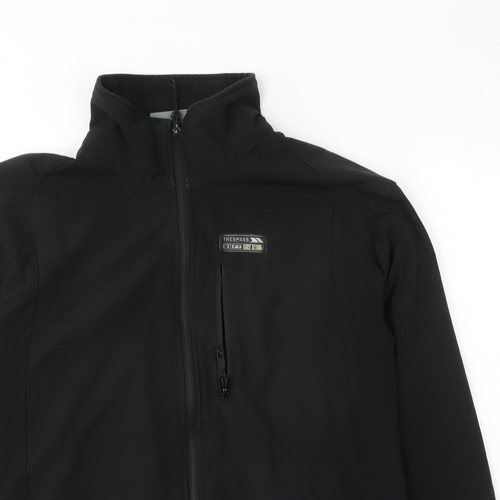 Trespass Mens Black   Rain Coat Coat Size S  Zip