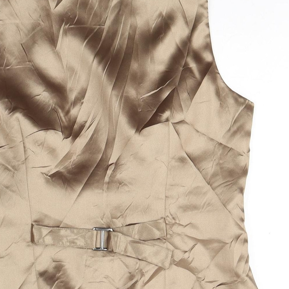 Atmosphere Womens Brown Houndstooth Viscose Jacket Suit Waistcoat Size 12