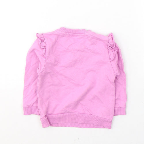 Studio Girls Pink  Cotton Pullover Jumper Size 6-9 Months  Pullover - LILY