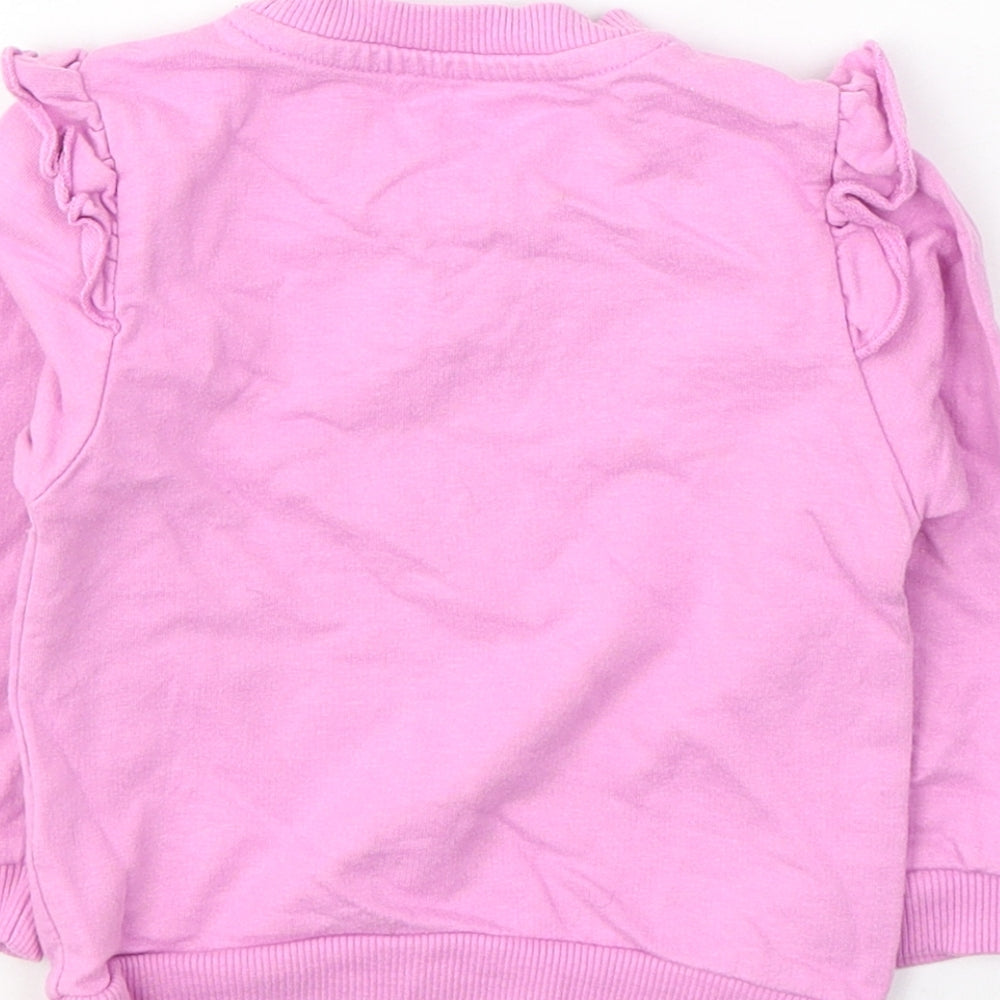 Studio Girls Pink  Cotton Pullover Jumper Size 6-9 Months  Pullover - LILY