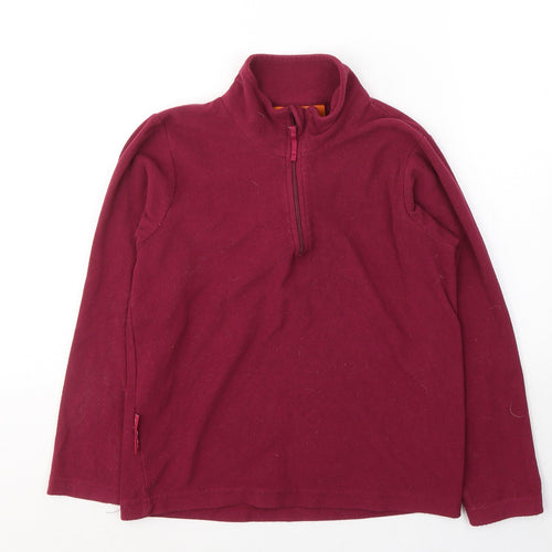 Moutain Warehouse Girls Red  Polyester Pullover Sweatshirt Size 9-10 Years  Pullover - Unisex