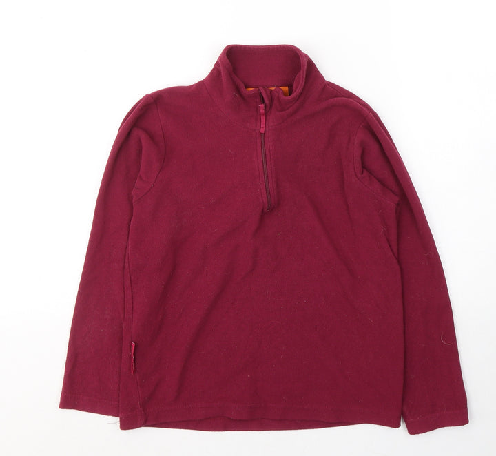 Moutain Warehouse Girls Red  Polyester Pullover Sweatshirt Size 9-10 Years  Pullover - Unisex