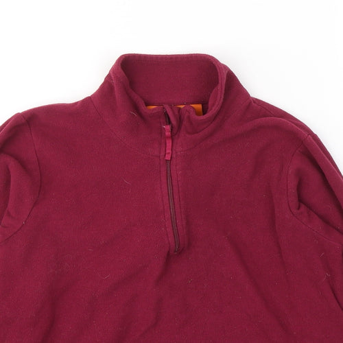Moutain Warehouse Girls Red  Polyester Pullover Sweatshirt Size 9-10 Years  Pullover - Unisex