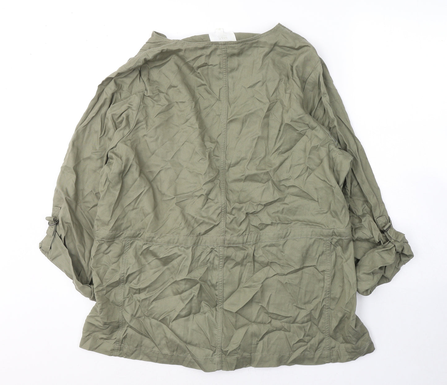 Marks and Spencer Womens Green   Jacket  Size 18  Button