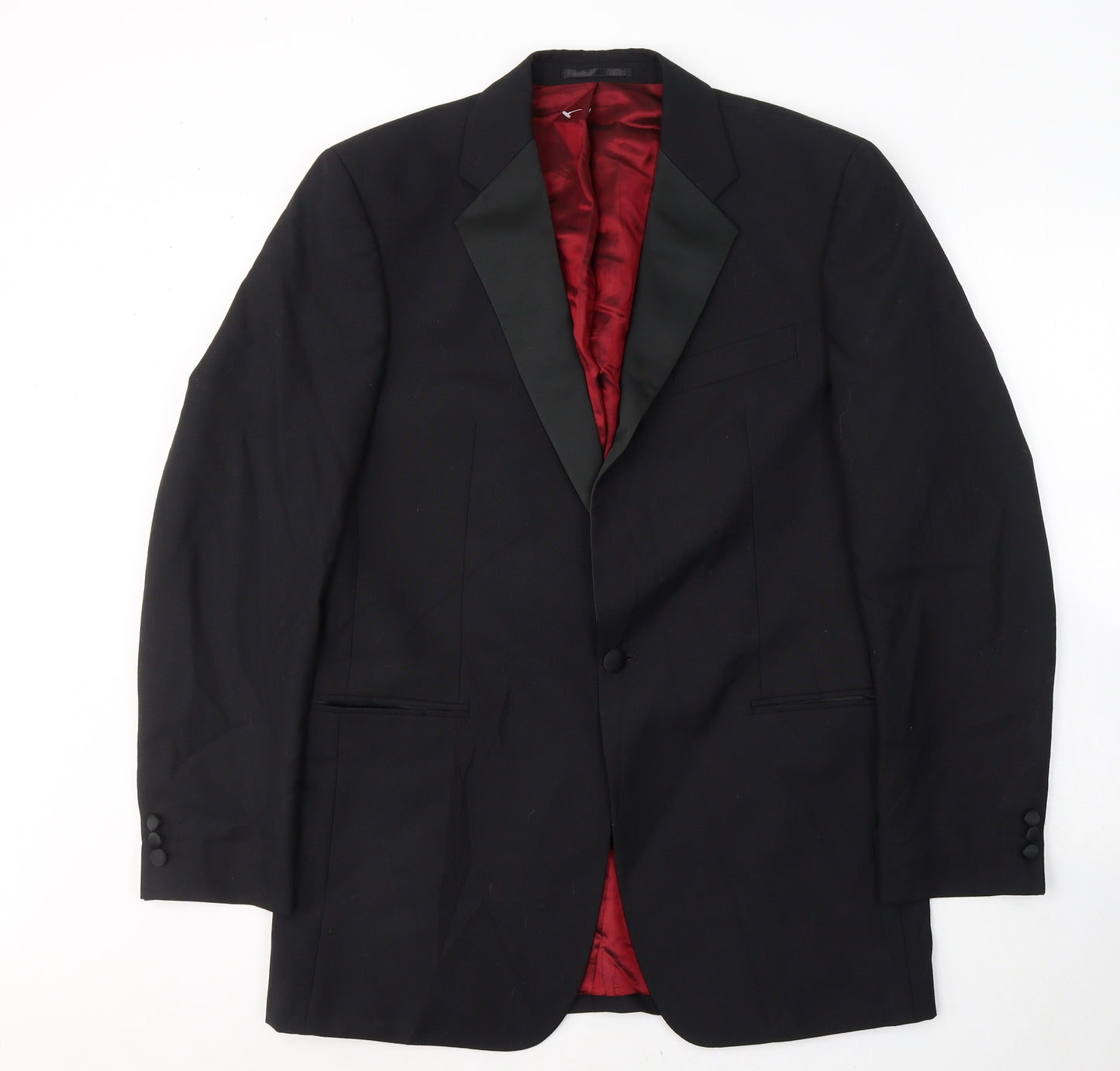 Berwin & Berwin Mens Black  Wool Jacket Suit Jacket Size 40