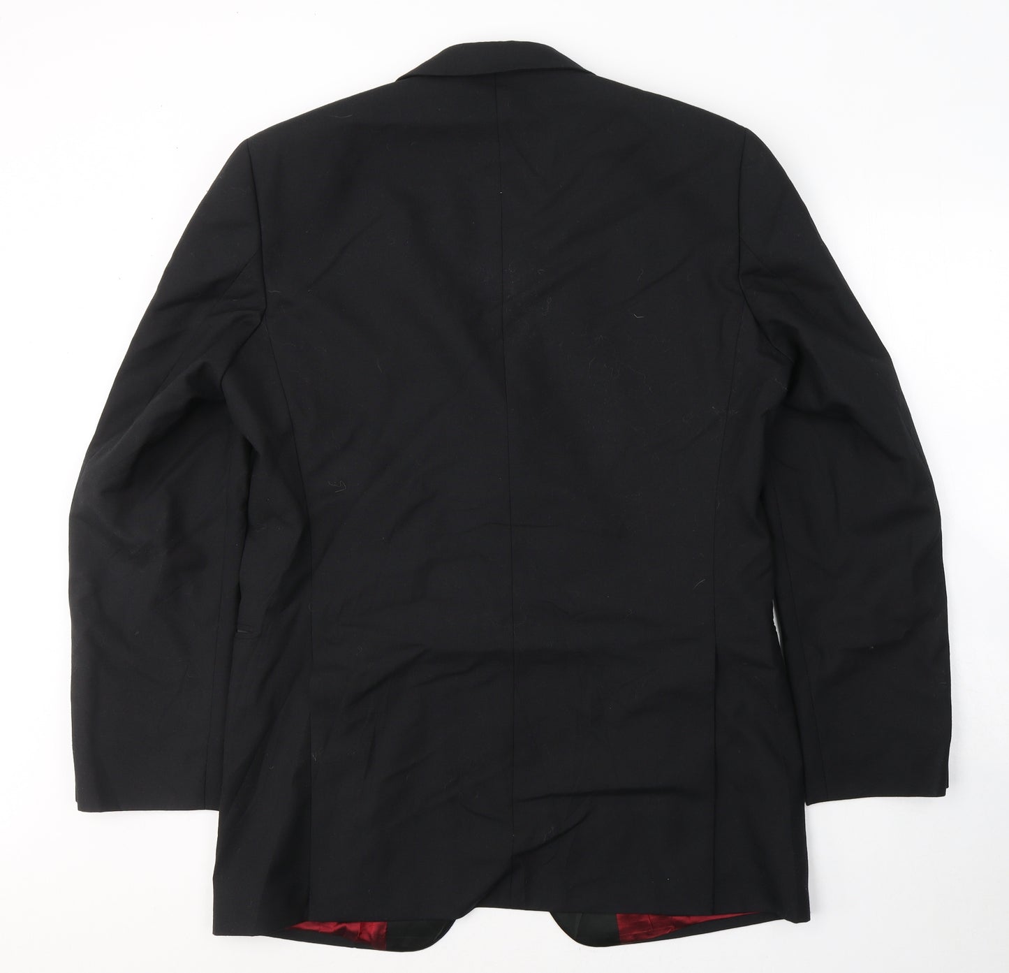 Berwin & Berwin Mens Black  Wool Jacket Suit Jacket Size 40