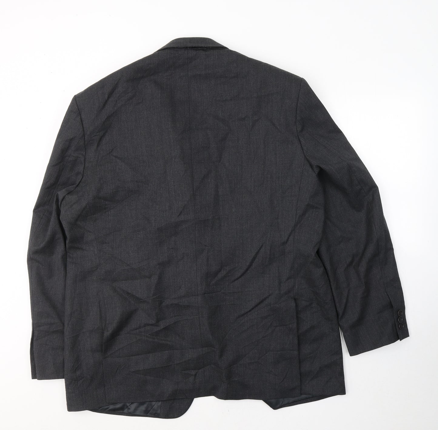 Marks and Spencer Mens Grey  Wool Jacket Suit Jacket Size 46