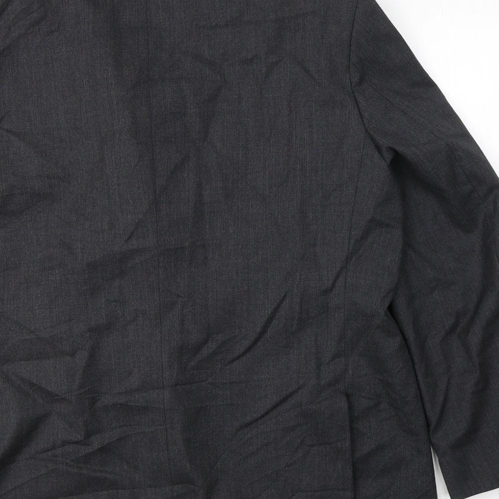 Marks and Spencer Mens Grey  Wool Jacket Suit Jacket Size 46