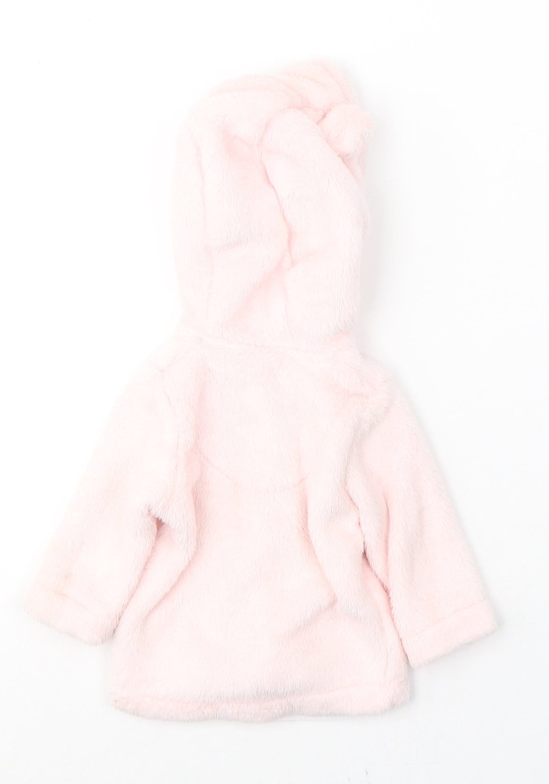 F&F Girls Pink   Basic Coat Coat Size 0-3 Months   Zip