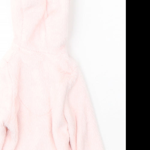 F&F Girls Pink   Basic Coat Coat Size 0-3 Months   Zip