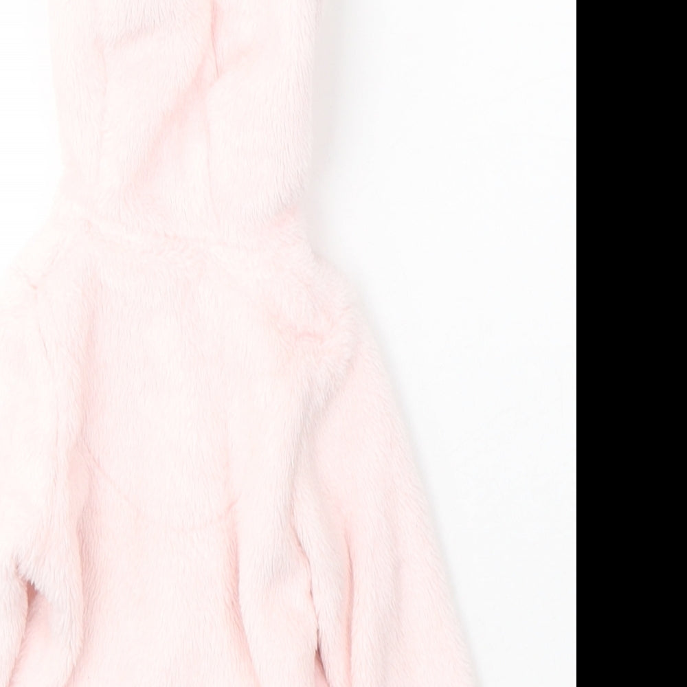 F&F Girls Pink   Basic Coat Coat Size 0-3 Months   Zip