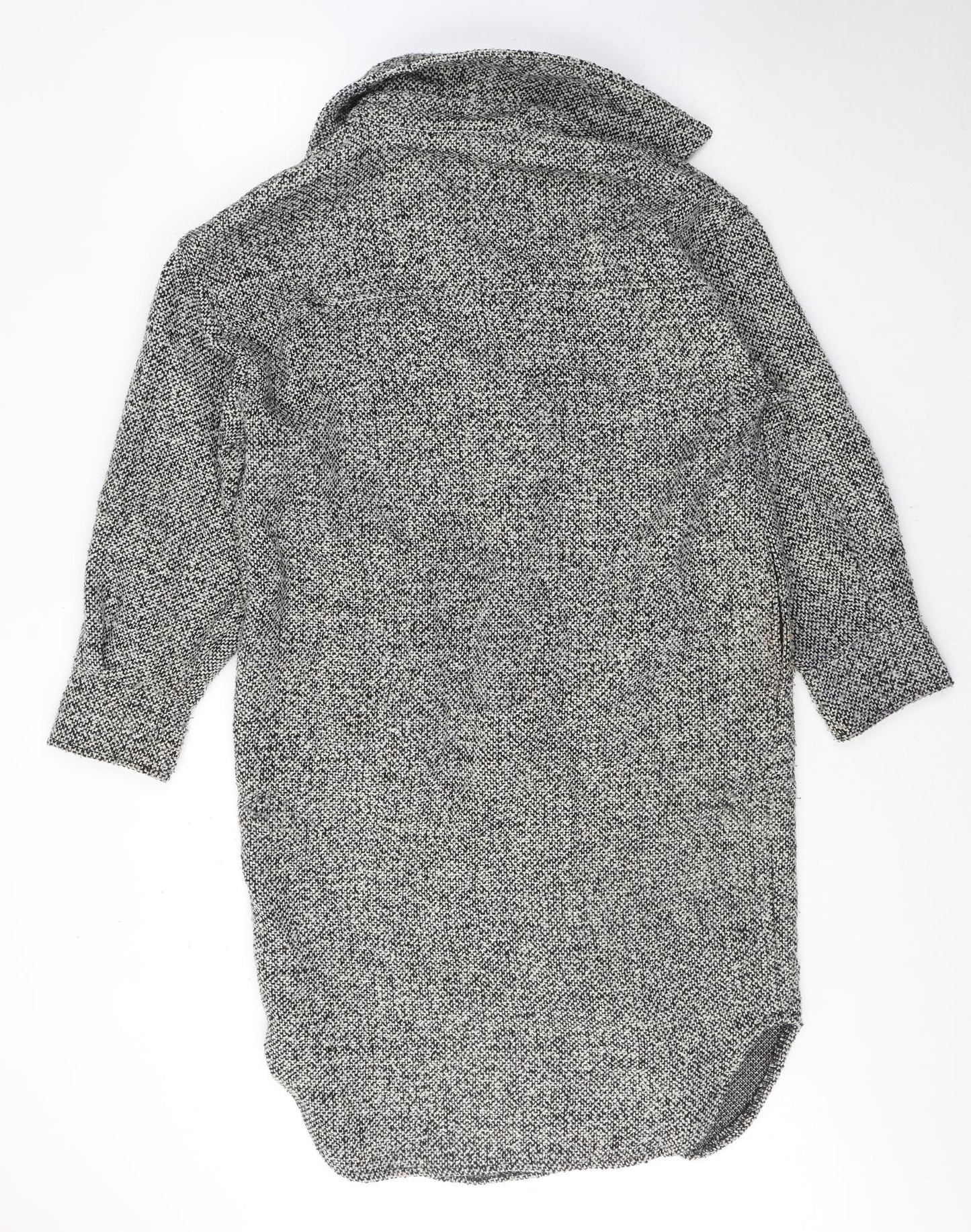 Primark Womens Grey   Trench Coat Coat Size 6  Button