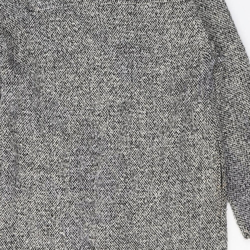 Primark Womens Grey   Trench Coat Coat Size 6  Button