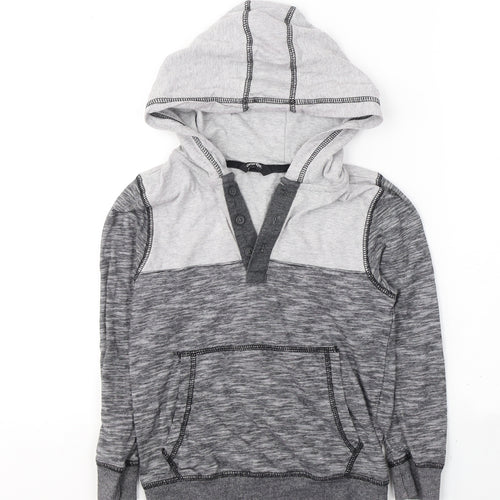 George Boys Grey  Cotton Pullover Hoodie Size 6-7 Years  Pullover