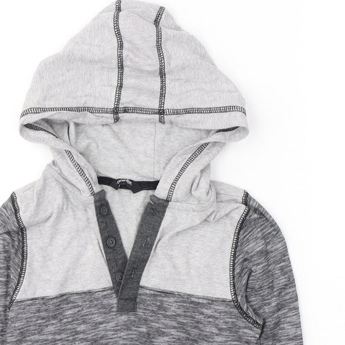 George Boys Grey  Cotton Pullover Hoodie Size 6-7 Years  Pullover