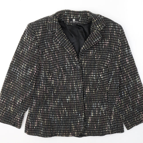 Paul Separates Womens Black   Pea Coat Coat Size 14  Button