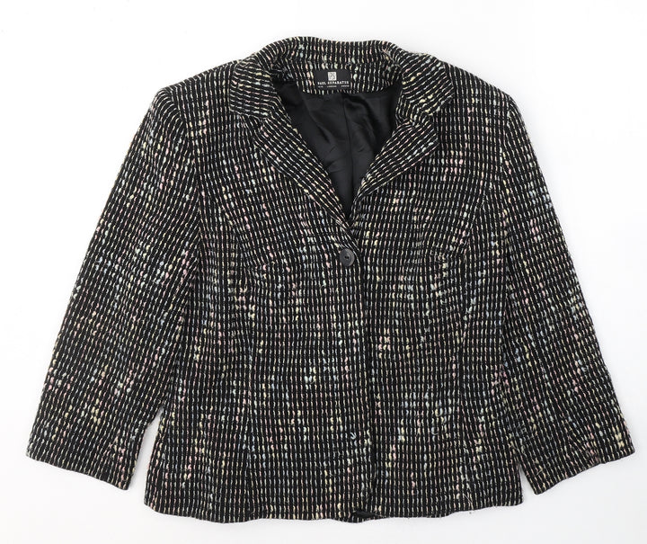 Paul Separates Womens Black   Pea Coat Coat Size 14  Button