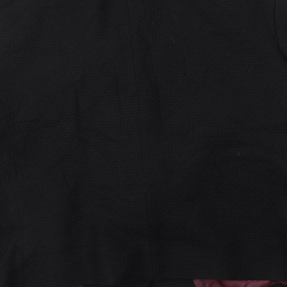 Marks and Spencer Womens Black  Wool Jacket Suit Jacket Size 18